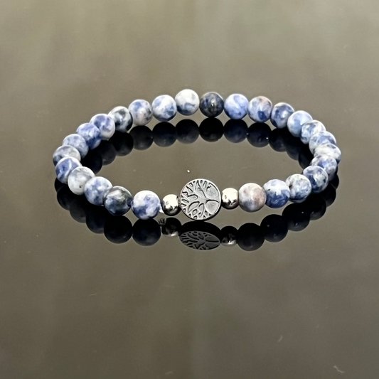 Bracciale "Albero della Vita" in Ematite e Sodalite