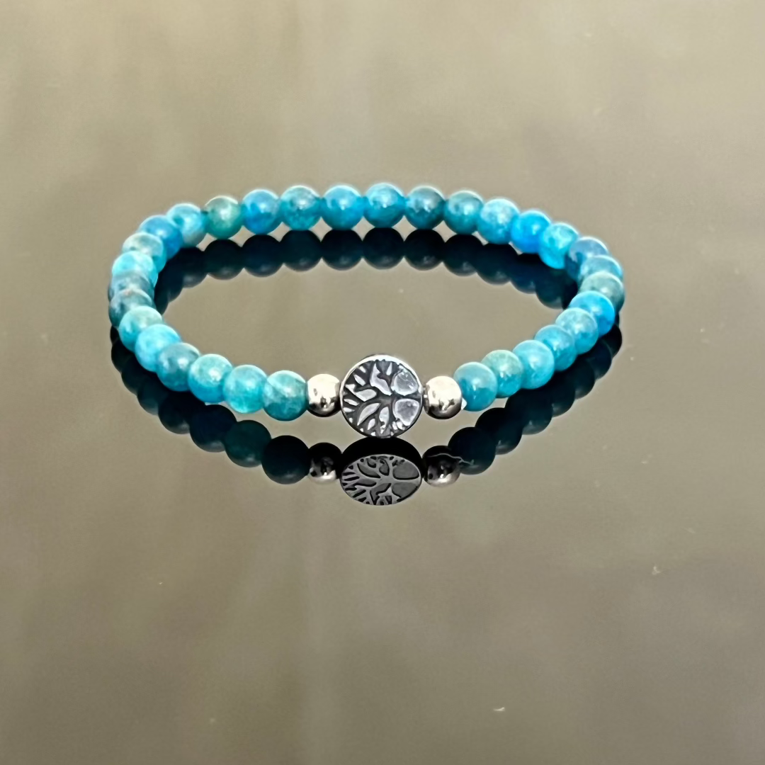 Bracciale "Albero della Vita" in Ematite e Apatite