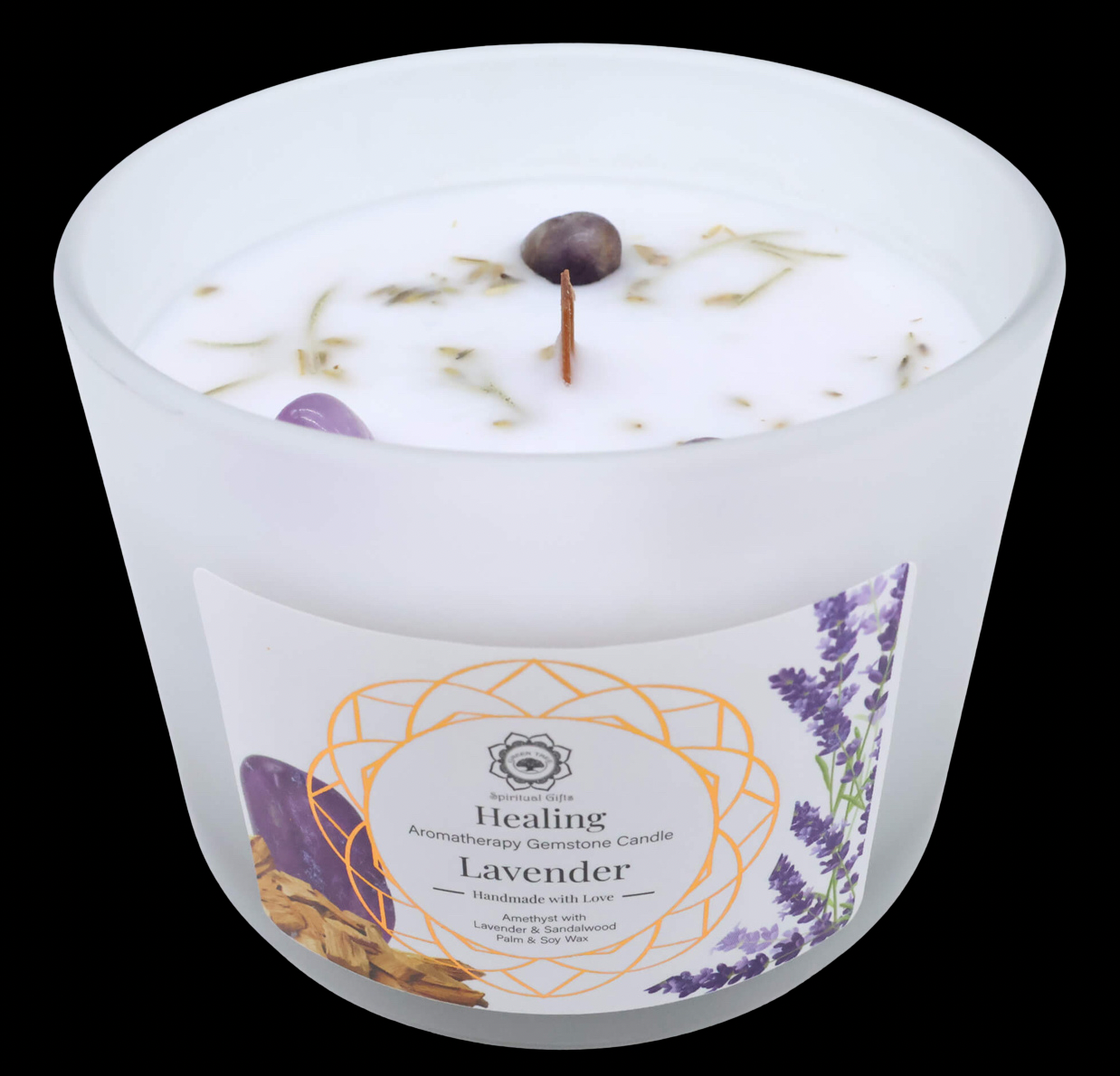 Candela Green Tree 'Guarigione' Ametista + Lavanda 256g